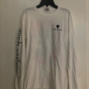 White simply southern long sleeve